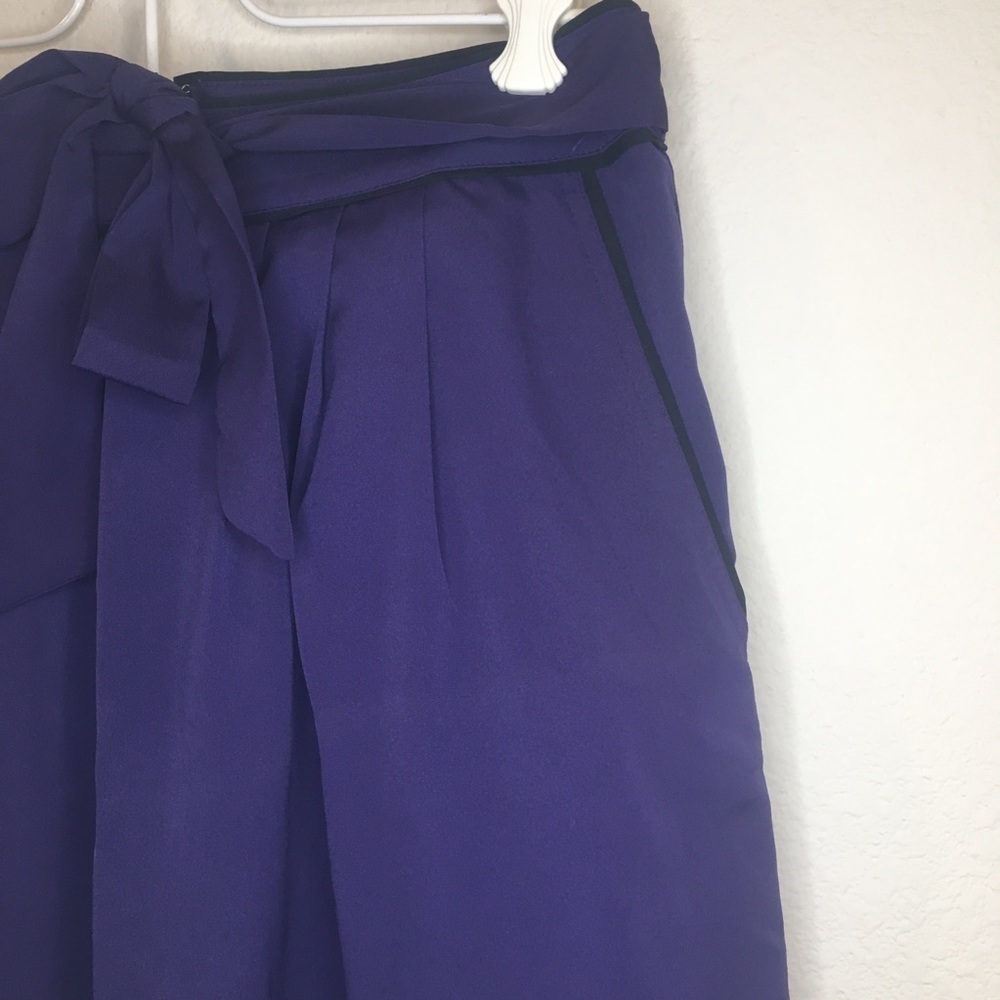 Banana Republic Factory purple w/black skirt size0 - Picture 2 of 6